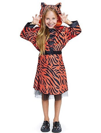 Costume de tigresse en robe à capuche