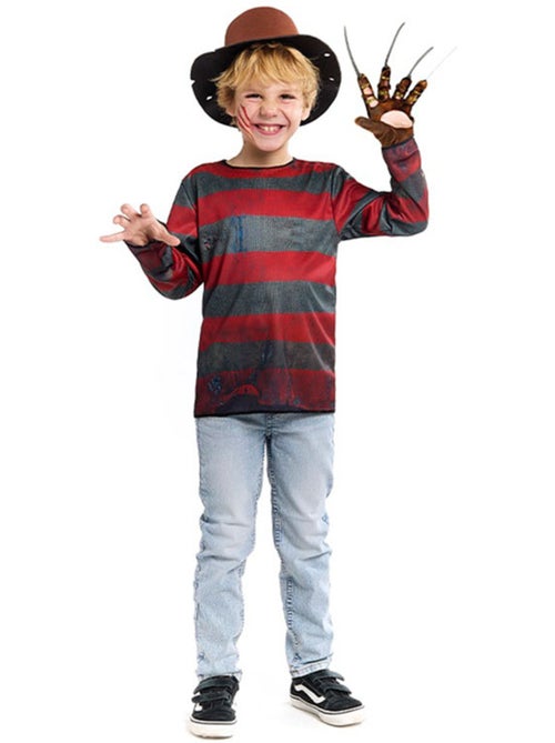 Costume de tueur de cauchemars avec chapeau - Kiabi
