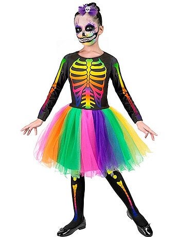 Costume de tutu squelette