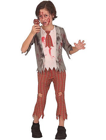 Costume d'écolier zombie