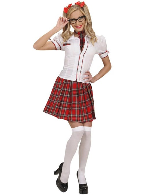 Costume d'écolière avec cravate - Kiabi