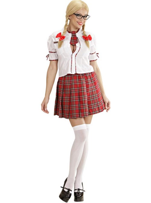 Costume d'écolière avec cravate - Kiabi