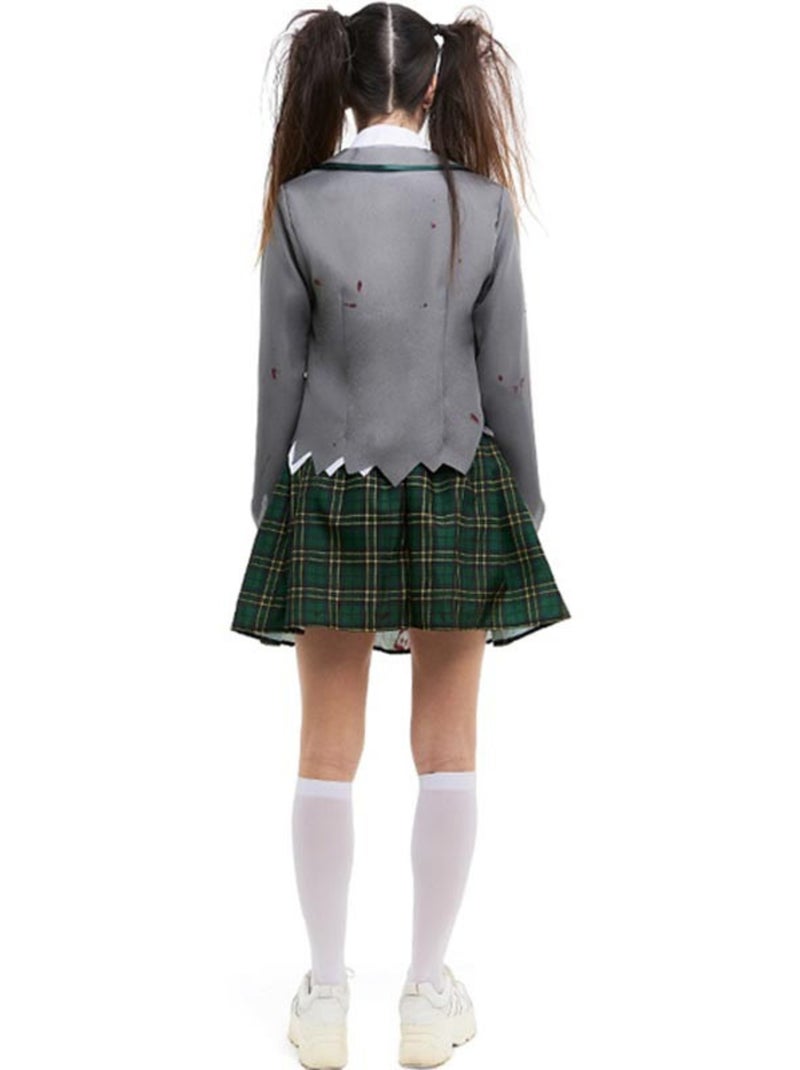 Costume d'écolière zombie avec veste Multicolore - Kiabi
