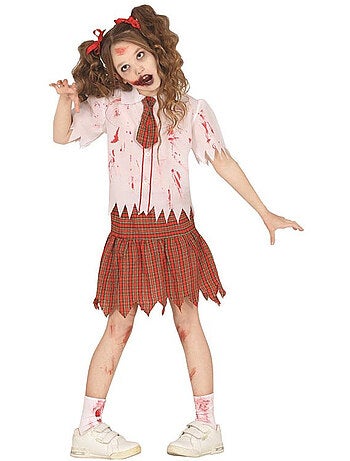 Costume d'écolière zombie
