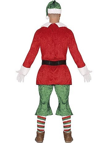 Costume d'elfe assistant du Père Noël avec ceinture
