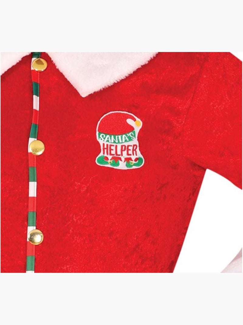 Costume d'elfe assistant du Père Noël avec ceinture Multicolore - Kiabi