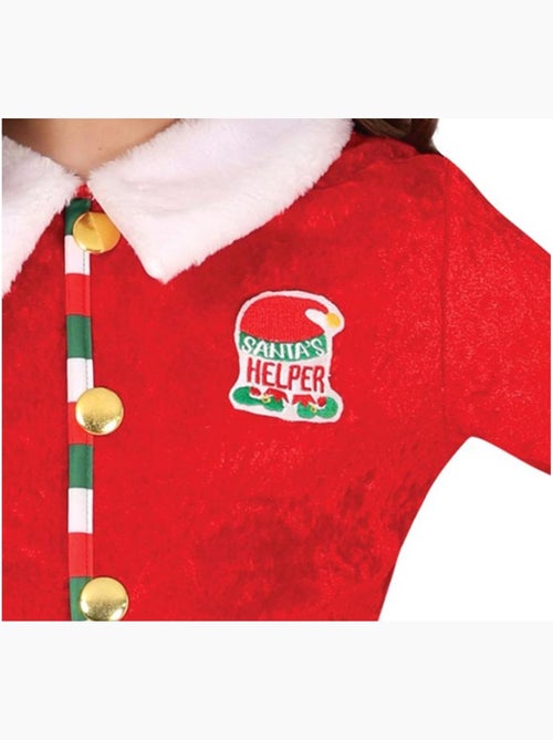 Costume d'elfe assistant du Père Noël avec chapeau - Kiabi