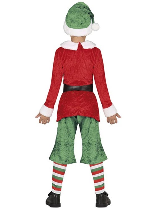 Costume d'elfe assistant du Père Noël avec chapeau - Kiabi