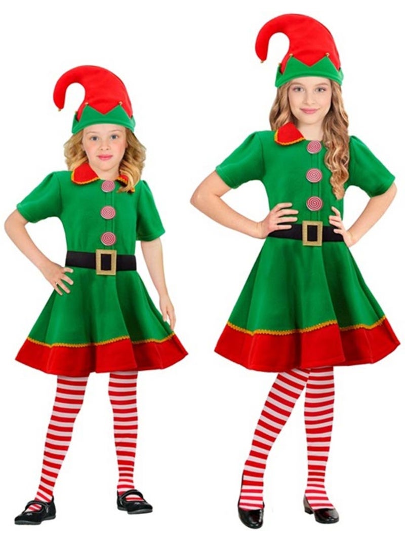 Costume d'elfe assistant du Père Noël Multicolore - Kiabi