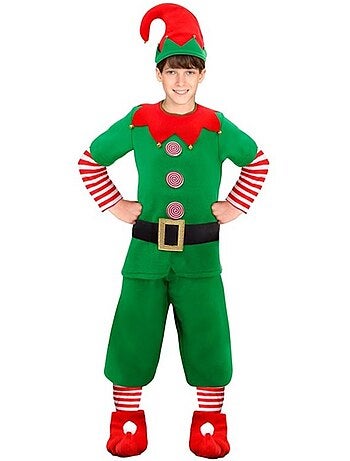 Costume d'elfe assistant du Père Noël