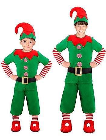 Costume d'elfe assistant du Père Noël