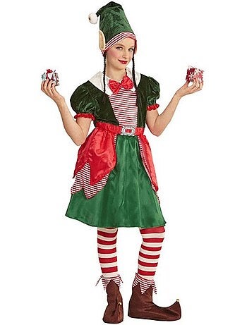 Costume d'elfe assistant du Père Noël