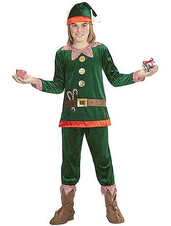 Costume d'elfe assistant du Père Noël