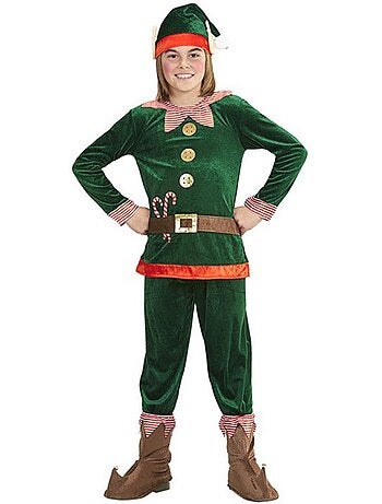 Costume d'elfe assistant du Père Noël