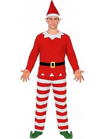 Costume d'elfe sur l'étagère de Noël