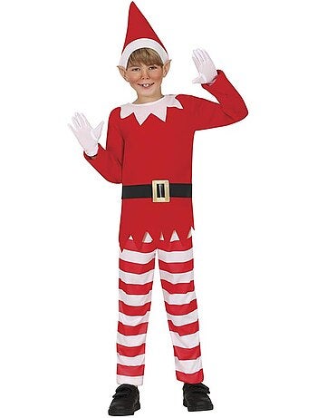Costume d'elfe sur l'étagère de Noël