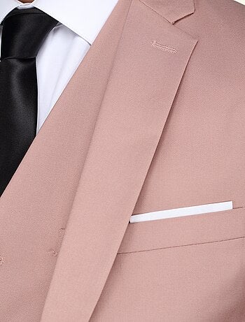 Costume deux boutons uni trois pièces