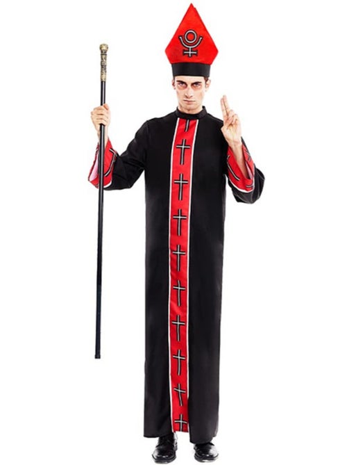 Costume d'évêque satanique avec étole - Kiabi
