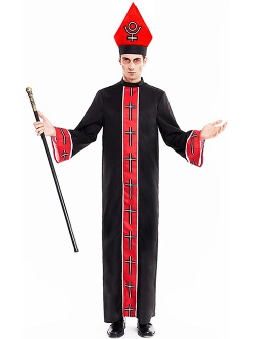 Costume d'évêque satanique avec étole - Kiabi