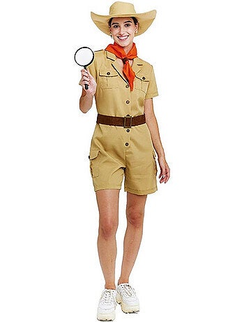 Costume d'explorateur classique avec ceinture