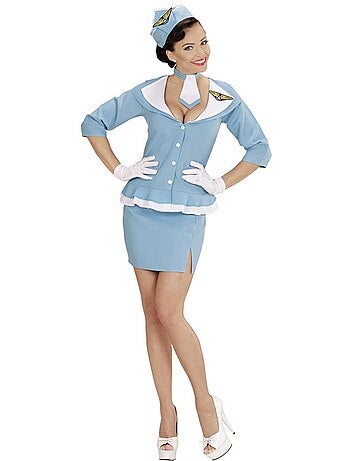 Costume d'hôtesse de l'air avec cravate