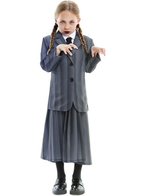 Costume d'uniforme scolaire gothique rayé - Kiabi