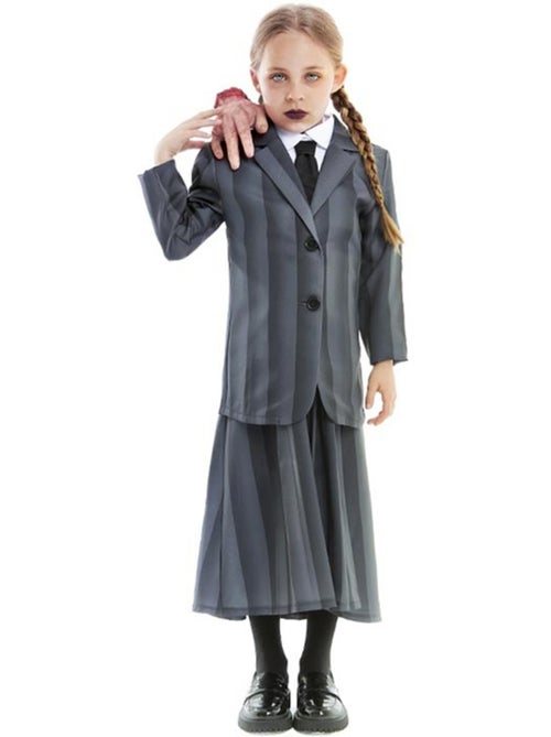 Costume d'uniforme scolaire gothique rayé - Kiabi