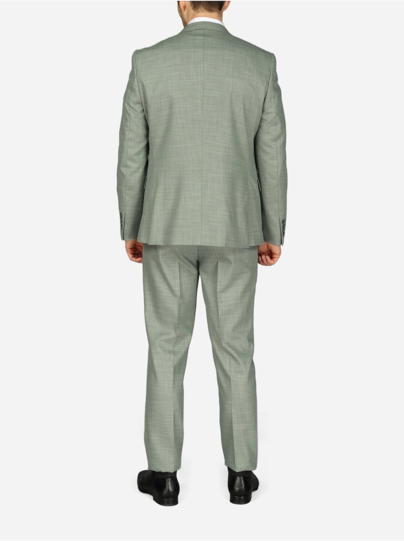 Costume fil a fil ville 3 pièces Vert - Kiabi