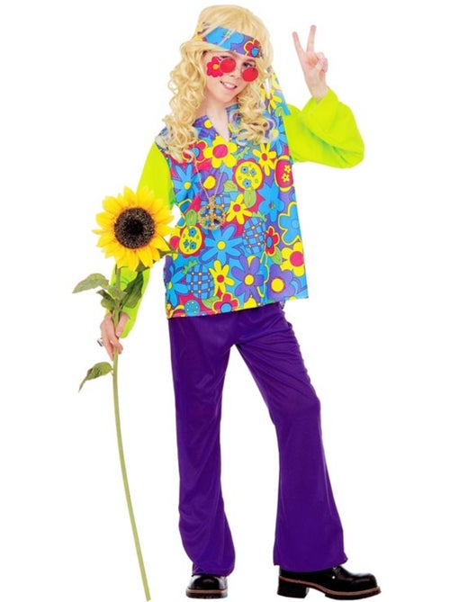 Costume hippie à fleurs - Kiabi