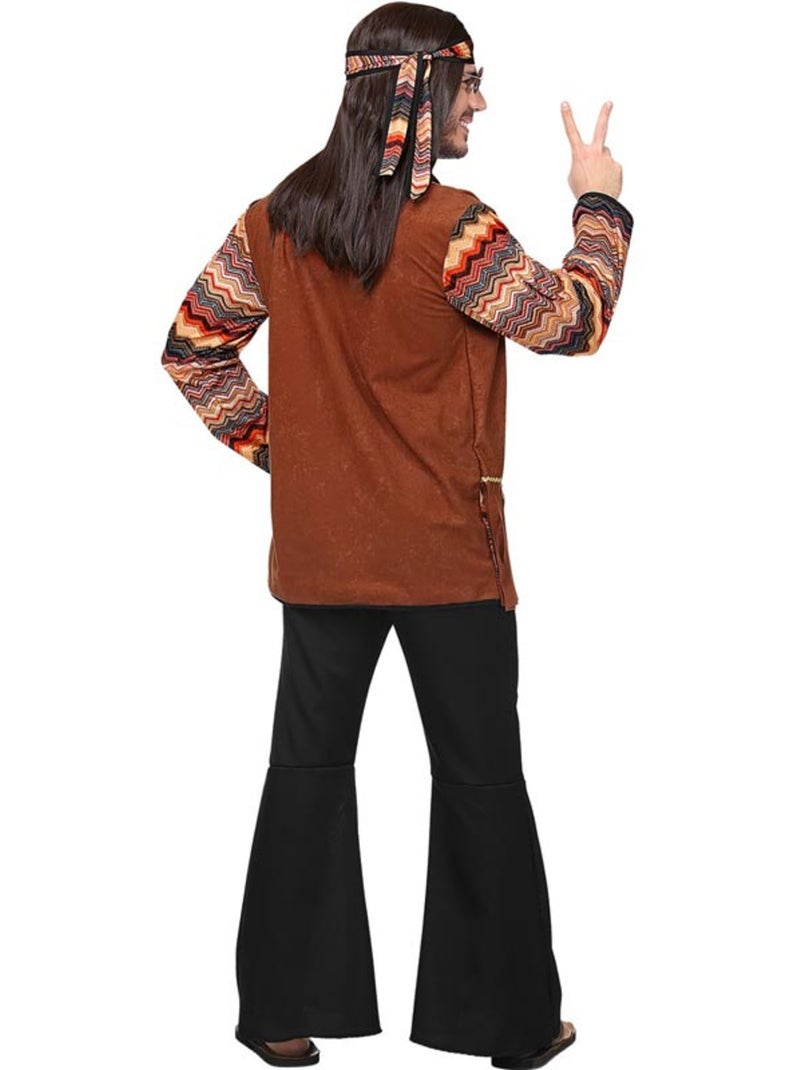 Costume hippie à rayures colorées Multicolore - Kiabi