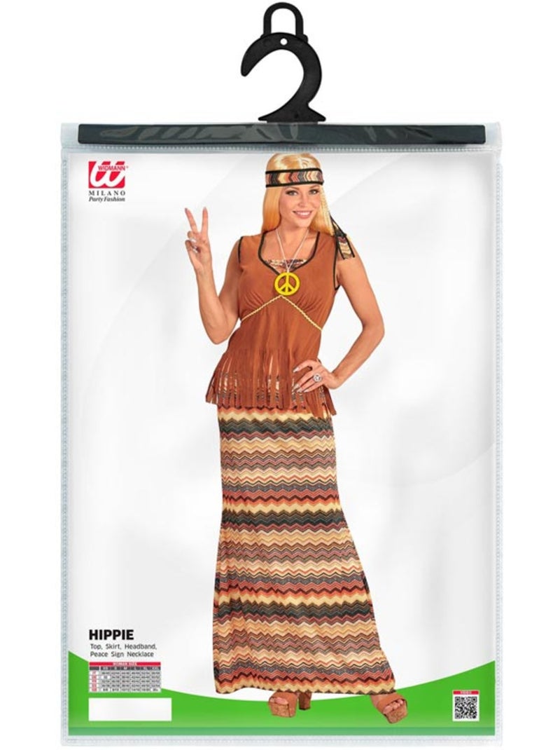 Costume hippie à rayures colorées Multicolore - Kiabi