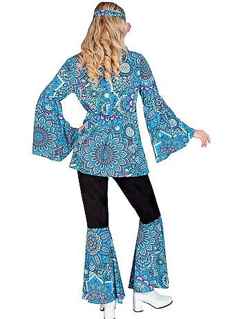 Costume hippie années 60, mandala sombre