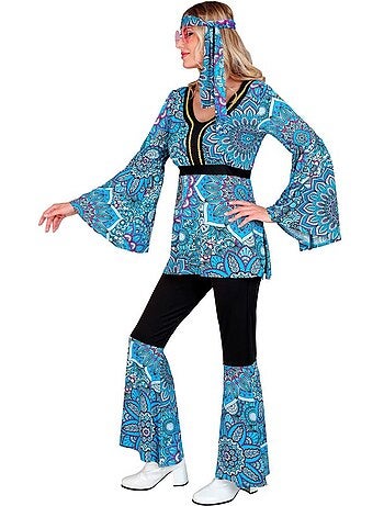 Costume hippie années 60, mandala sombre