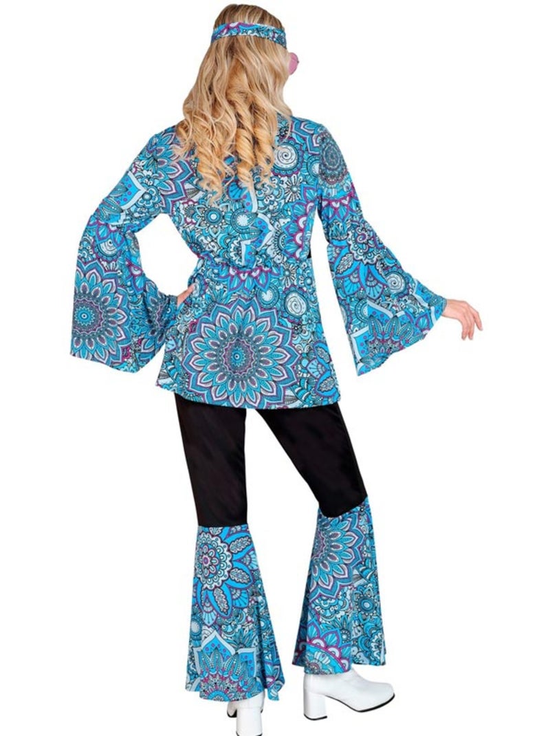 Costume hippie années 60, mandala sombre Multicolore - Kiabi