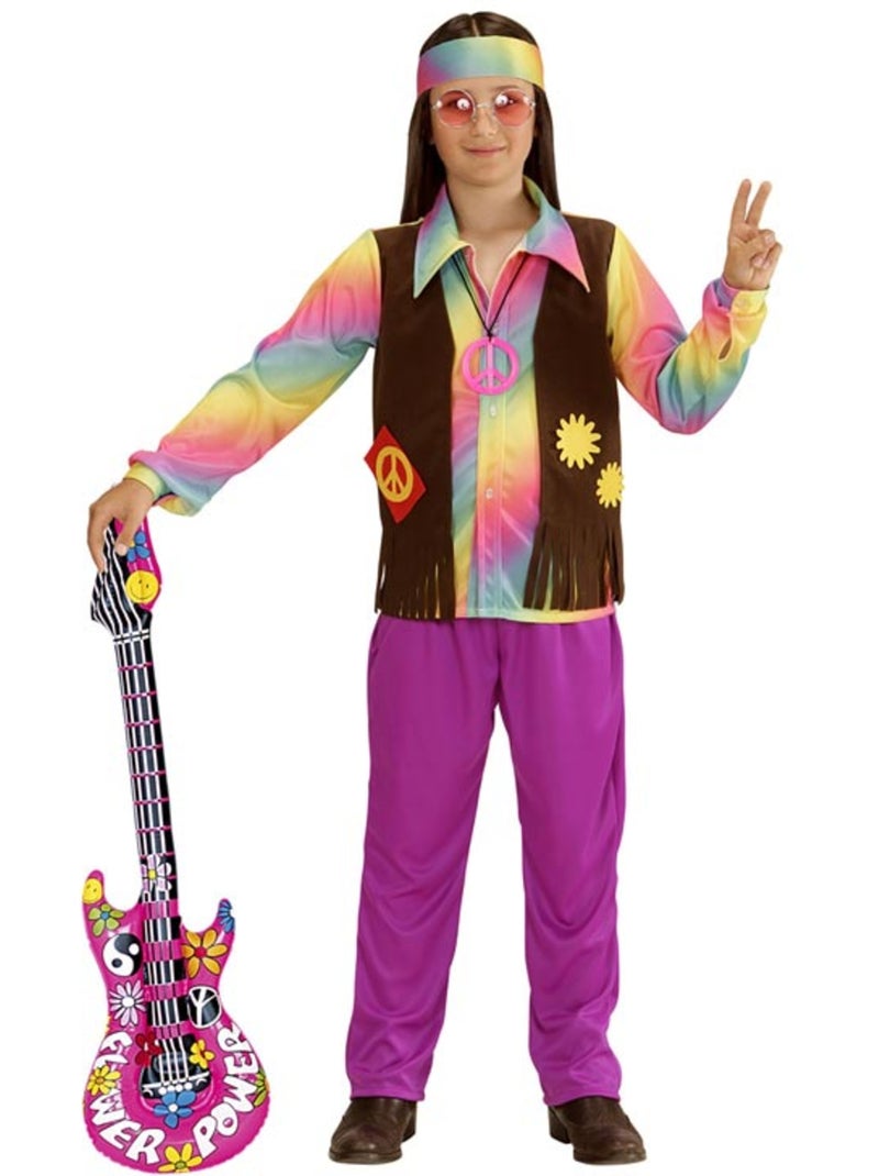 Costume hippie arc-en-ciel Multicolore - Kiabi