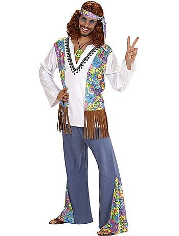 Costume hippie avec gilet