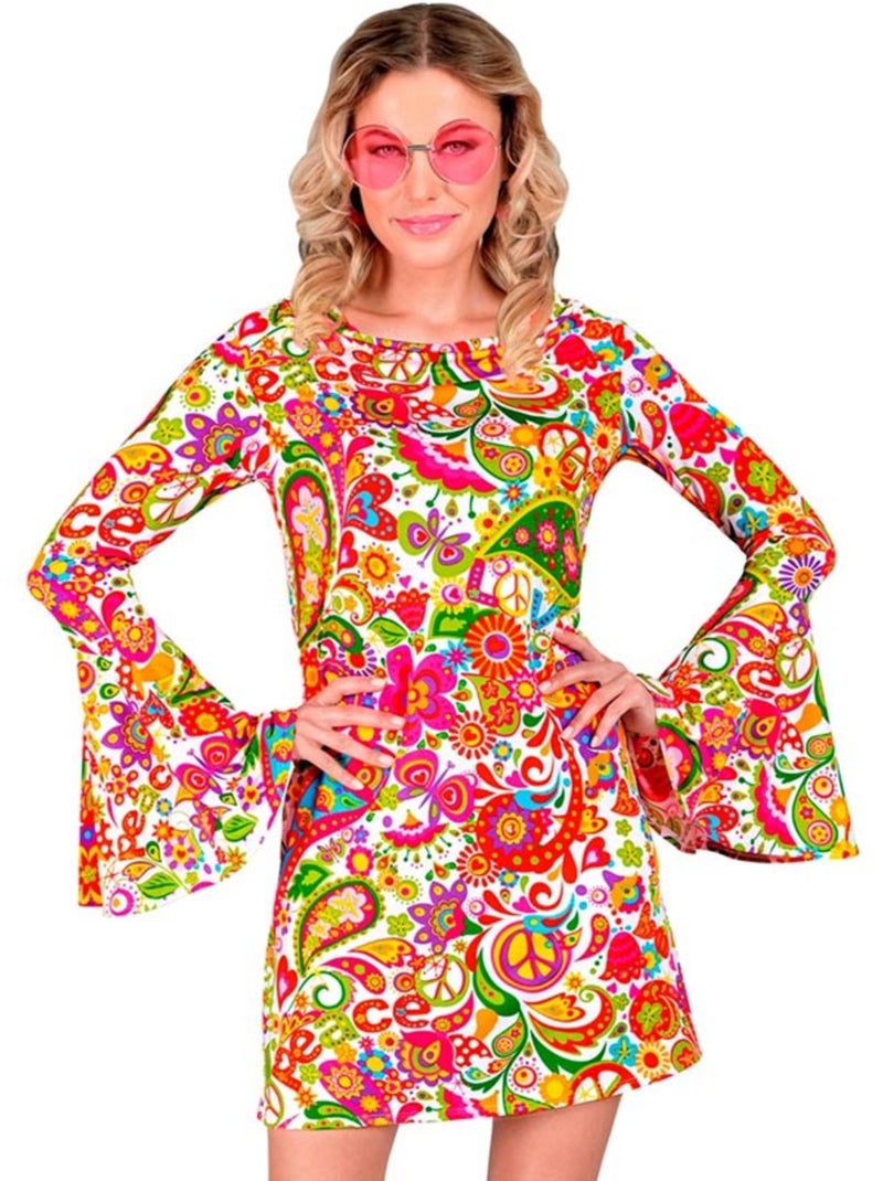 Costume hippie des années 60 Multicolore - Kiabi