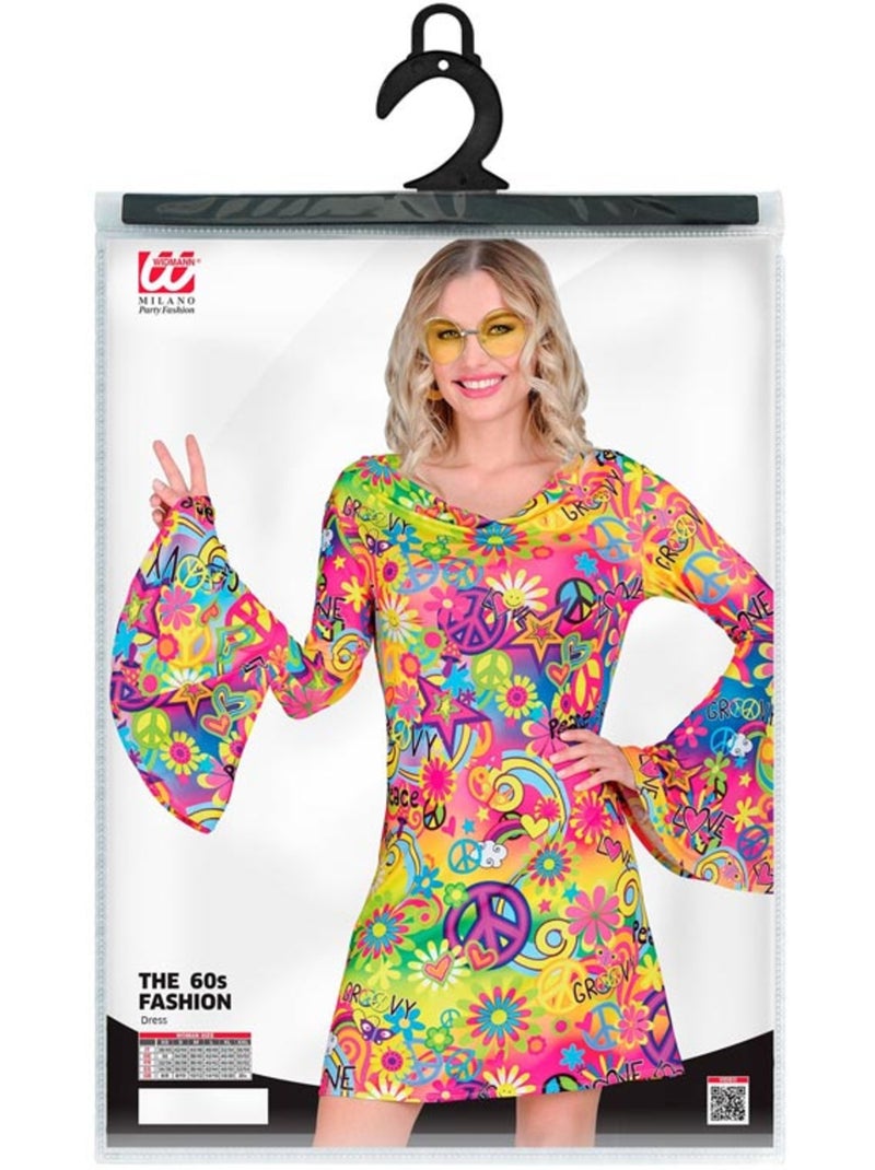 Costume hippie des années 60 : Paix et Amour Multicolore - Kiabi
