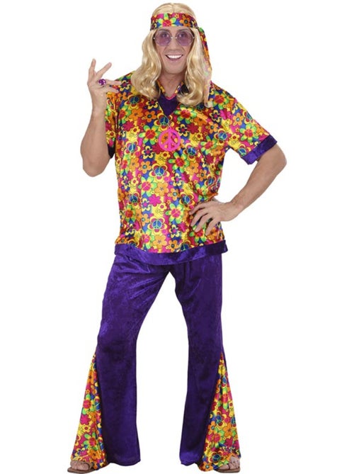 Costume hippie en velours cloche - Kiabi