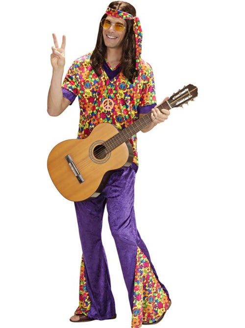 Costume hippie en velours cloche - Kiabi