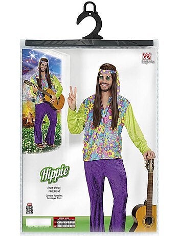 costume hippie en velours violet
