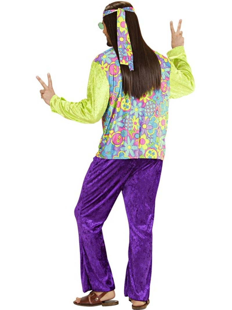 costume hippie en velours violet Multicolore - Kiabi