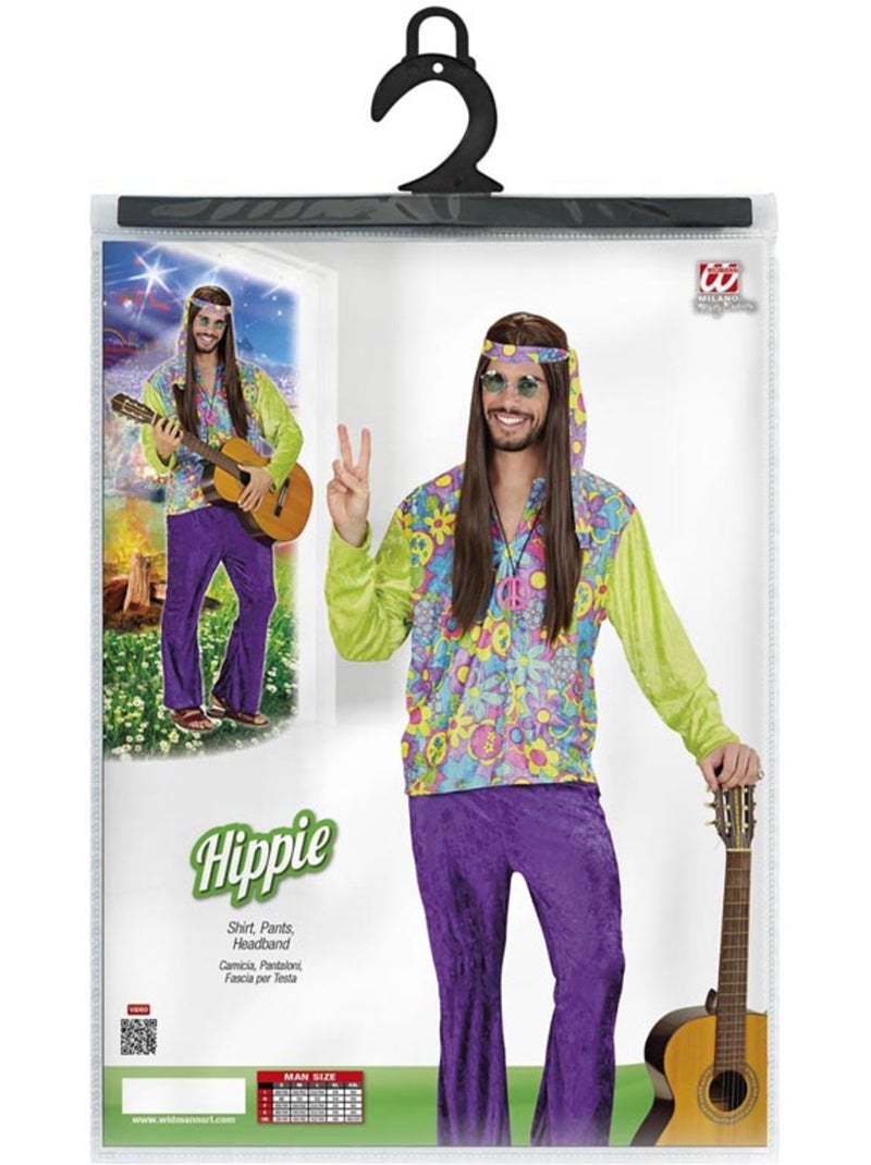 costume hippie en velours violet Multicolore - Kiabi