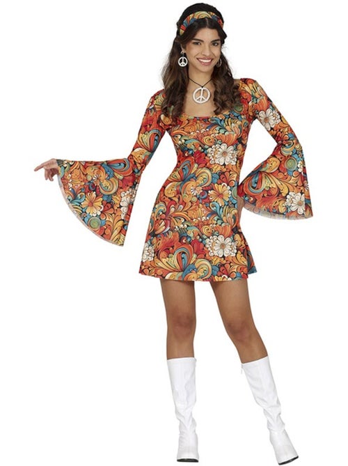 Costume hippie fleuri des années 70 - Kiabi
