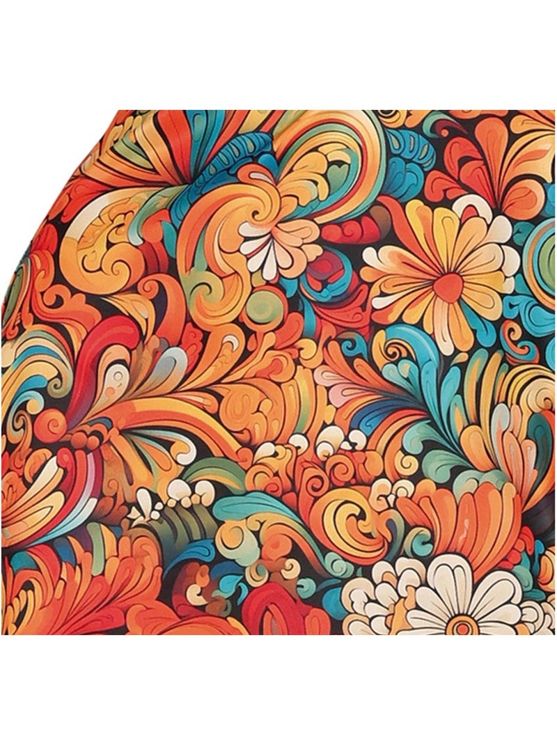 Costume hippie fleuri des années 70 Multicolore - Kiabi