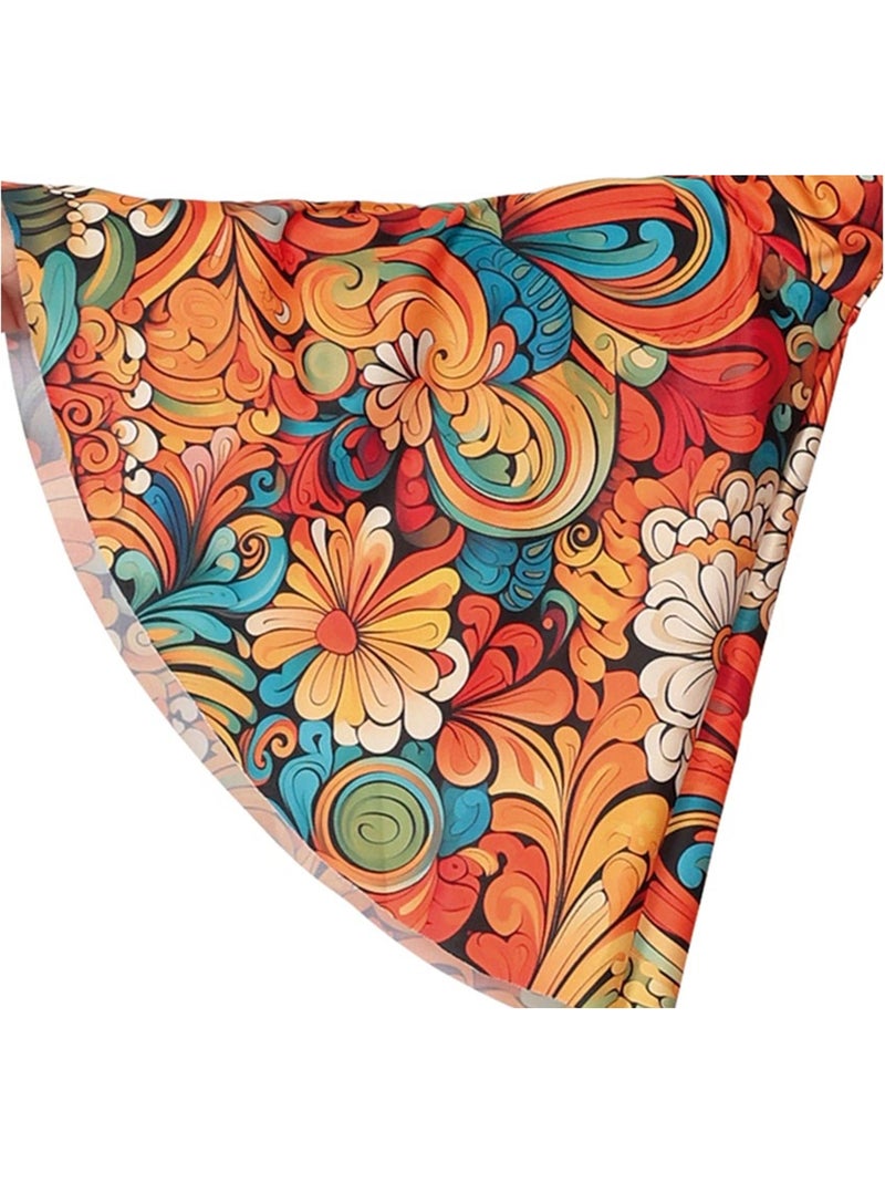 Costume hippie fleuri des années 70 Multicolore - Kiabi