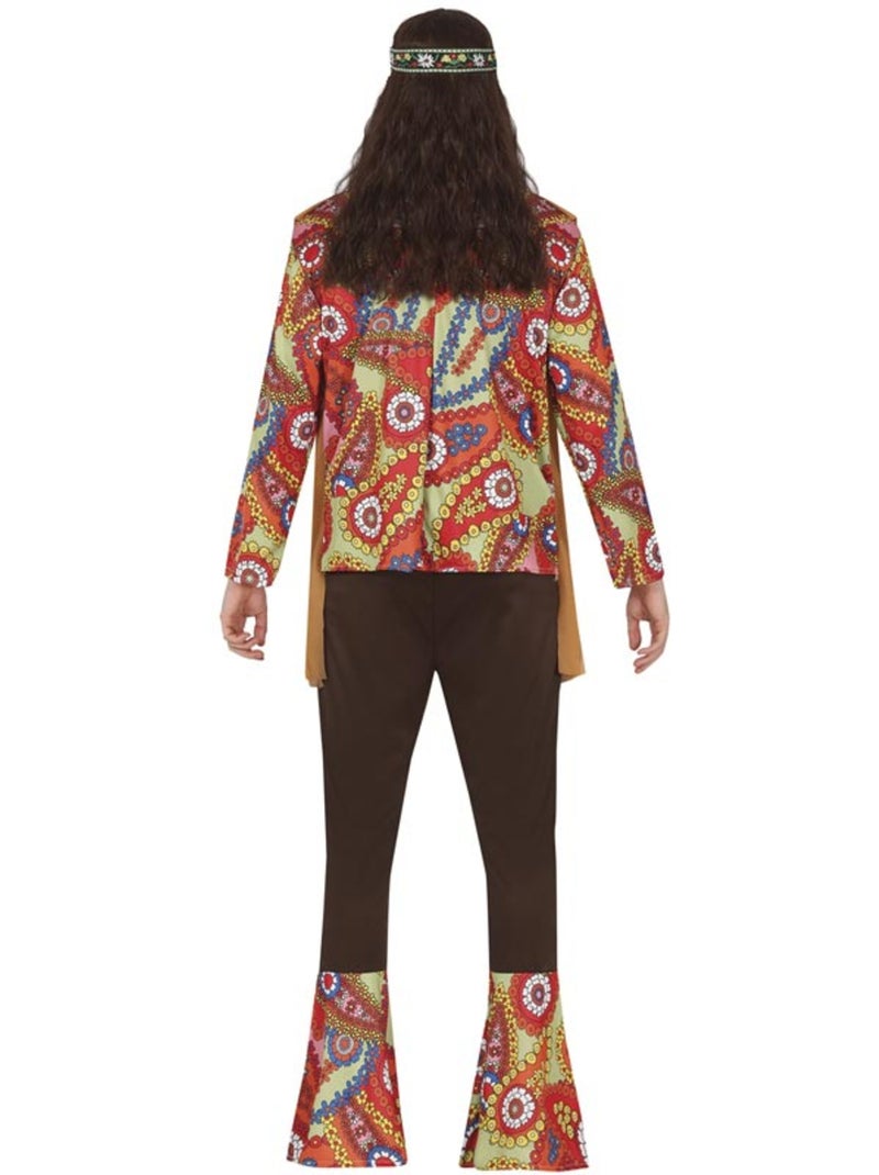 Costume hippie Paix Amour Multicolore - Kiabi