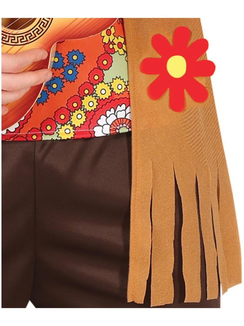 Costume hippie Paix Amour Multicolore - Kiabi