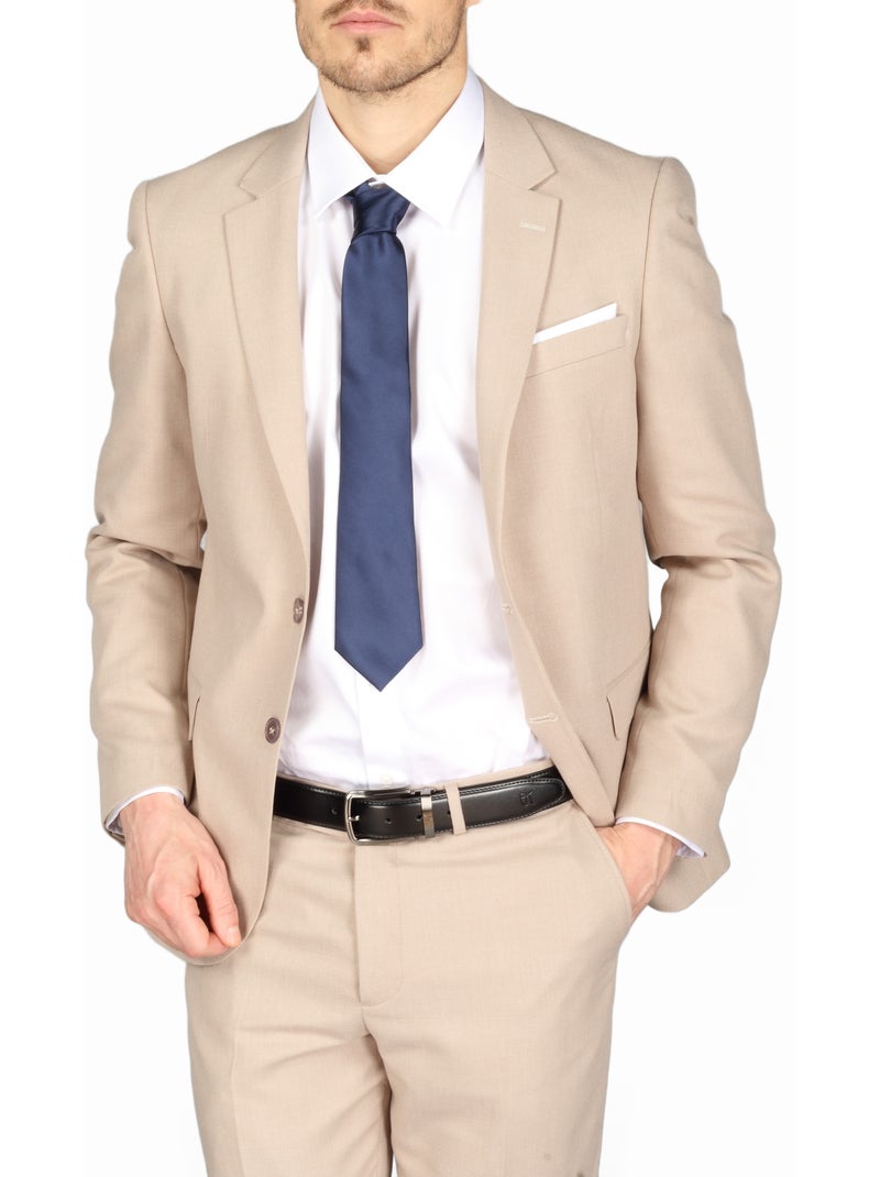 Costume jordan ville 2 pièces Beige - Kiabi