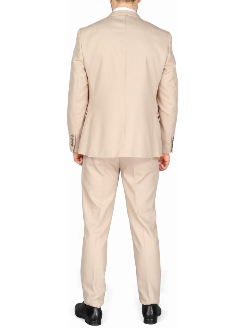 Costume jordan ville 2 pièces Beige - Kiabi